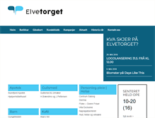 Tablet Screenshot of elvetorget.no